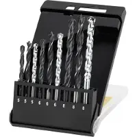 Irwin 9-teiliges Metall-, Stein- und Holzbohrer-Set
