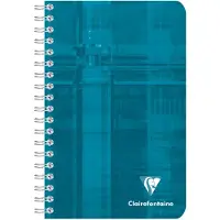Clairefontaine 10x Notizbuch mit Doppelspirale 11x17cm, 50 Blatt 90g, kariert - Sortiert 68682C