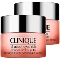 Clinique 2x All About Eyes Rich Augencreme gegen Schwellungen & dunkle Augenringe 2x15 ml Creme
