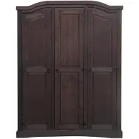 Ebuy24 New Mexico Kleiderschrank 3-Trg. Breite 152 cm, Höhe 193 cm kolonial gebeitzt/Wachs.