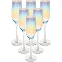 Secret De Gourmet FANTASY Sektgläser, 210 ml, 6er-Set, transparent -