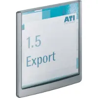 Durable Türschild Click Sign, B 149 x H 148,5 mm, 5 Stück, graphit