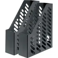 HAN Stehsammler, Breite 76 mm, Kunststoff, 2 Stück, schwarz