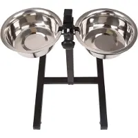 Nobleza Double Adjustable Shelf Hundefutternapf