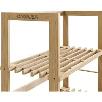 Casaria Aufbewahrungsregal Bücherregal - mit 5 Fachböden 135,5x58x27 cm - Braun