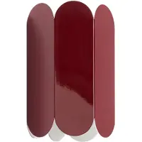 HAY Arcs Sconce Wandleuchte Hardwired Auburn Red - , Rot, für Wohnzimmer, Metall