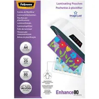 Fellowes 5396205, Transparent, Glänzend, A4, 0,08 mm, 210 mm, 1 mm