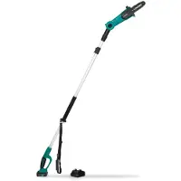 Vonroc Teleskop-Kettensäge 20V – 200 bis 260 cm | Mit 2,0Ah Akku und Schnellladegerät