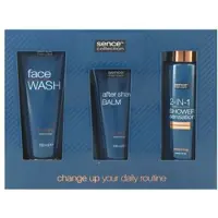 SENCE BEAUTY Pflege-Geschenkset für Männer mit 150 ml Gel und 150 ml Gesichtsreiniger