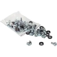 Intellinet Schraubensatz, 50er-Pack, Käfigmutternpack, Metall, Kunststoff, Silber, 10 g