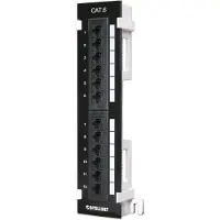 Intellinet 12-Port Cat6 Patchpanel zur Wandmontage, UTP - Patch Panel