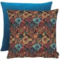 Apelt Dekokissen "Chloe", zartes blau, rose, grün, geblümt, B:45cm H:10cm L:45cm, Mischgewebe, Dekokissen_Sitzkissen_Kissenhüllen, Dekokissen, inclusive Soft-Kissenfüllung 100% PES
