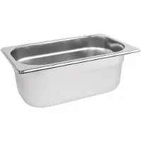 Vogue GN-Behälter Edelstahl 10cm GN1/4