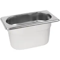 Vogue GN-Behälter Edelstahl 10cm GN1/9