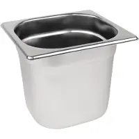 Vogue GN-Behälter Edelstahl 15cm GN1/6