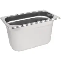 Vogue GN-Behälter Edelstahl 15cm GN1/4
