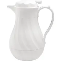 Olympia Swirl Isolierkanne weiß 2L