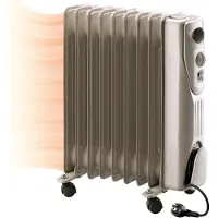 Plein Air Elektro-Ölradiator ERC2-2009 - 9 Heizelemente - 2000 W - bis zu 20 m² - Einstellbarer Raumthermostat