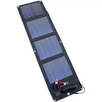 Powerplus Flexible Solarzelle mit Klemmkabel