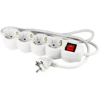 Ecosavers Steckdosenleiste mit Schalter - 4 Ports