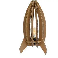 KarTent Tischlampe aus Karton - Rakete "Meise"