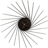 Karlsson - Wanduhr Helix - Schwarz - Ø68cm