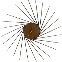 Karlsson - Wanduhr Helix - Dunkel Holz - Ø68cm