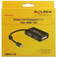 DeLOCK 62631 Mini Displayport Auf Hdmi Dvi Vga Adapter