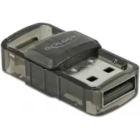 DeLOCK USB 2.0 Bluetooth 4.0 Adapter 2 in 1 USB Type-C oder Typ-A, Kabellos, USB, Bluetooth, 3 Mbit/s, Transparent