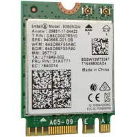 Intel 9260.NGWG, Eingebaut, Kabellos, M.2, WLAN, Wi-Fi 5 (802.11ac), 1730 Mbit/s