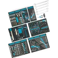Hazet 0-2500-163/214, Schwarz, Blau, 25,7 kg, 214 Werkzeug