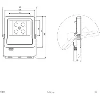 EVN Strahler, Scheinwerfer, Flächenstrahler, Flutlichtstrahler schwarz IP65 10W 4000K 1200lm