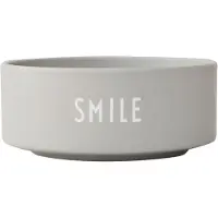 Design Letters Schüssel - Smile - Grau - - One Size - Schüsseln