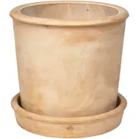 Broste Copenhagen Rolf Blumentopf beige Ø37cm