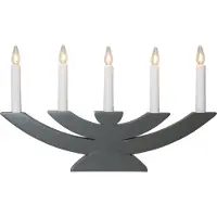 Star Trading LED Tischleuchte Navida in Dunkelgrau 5x 3W