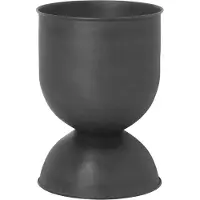 Ferm Living Hourglass Pflanzentopf Small Black - , Hourglass, Schwarz, Metall