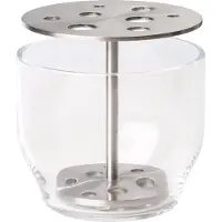 Fritz Hansen Ikebana Vase Small Stainless Steel - , Metallisch, Glas