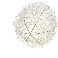 Konstsmide LED Drahtball, 160 warm weiße Dioden, 4,5V, Innen, transparentes Kabel - 3515-303