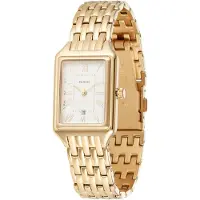 Fossil Uhr - Raquel Three-Hand Date Stainless Steel Watch - Gr. unisize - in Gold - für Damen