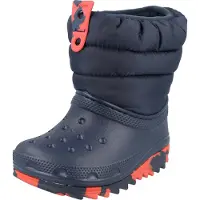 Crocs Classic Neo Puff Boot Toddler 207683-410, Schneestiefel, für Jungen, Dunkelblau, Größe: 25/26