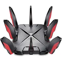 TP-LINK ARCHER GX90, Wi-Fi 6 (802.11ax), Tri-Band (2,4 GHz / 5 GHz / 5 GHz), Ethernet/LAN, Schwarz, Tabletop-Router