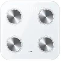 Huawei 55026228, Elektronische Personenwaage, 150 kg, Weiß, kg, Quadratisch, ABS, Gehärtetes Glas