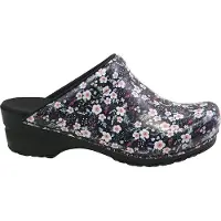 Sanita Clog Original Isalena Open Black/White Damen-Schuhgröße 37
