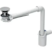 Geberit Waschbeckenablauf/ Raumsparsiphon für eine Standarmatur, 152.072.21.1