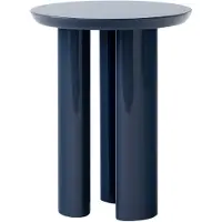 &tradition Heavy Blau Beistelltisch Stahlblau