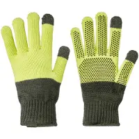 Giro Fahrradhandschuh Giro Merino Knit Wool Grey Lime-S / M