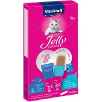 Vitakraft Jelly Lovers mit Lachs & Scholle Katzensnack (6 x 15 g)
