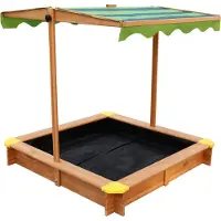Axi Sandkasten Lilymit Dach 118 cm hellbraun