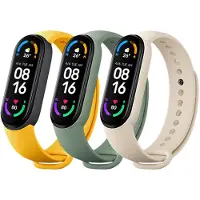 Xiaomi BHR5135GL, Band, Aktivitätstracker, Elfenbein, Olive, Gelb, Xiaomi, Band 6, 3 Stück(e)