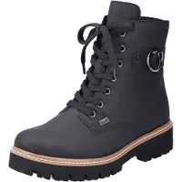 Rieker Z5723-00 Damen, Boots, Synthetik, Schwarz, Warmfutter - Damenschuhe Modische Stiefelette / Boots, Schwarz, synthetik (riekertex wasserabweisend), absatzh&oumlhe: 20 mm